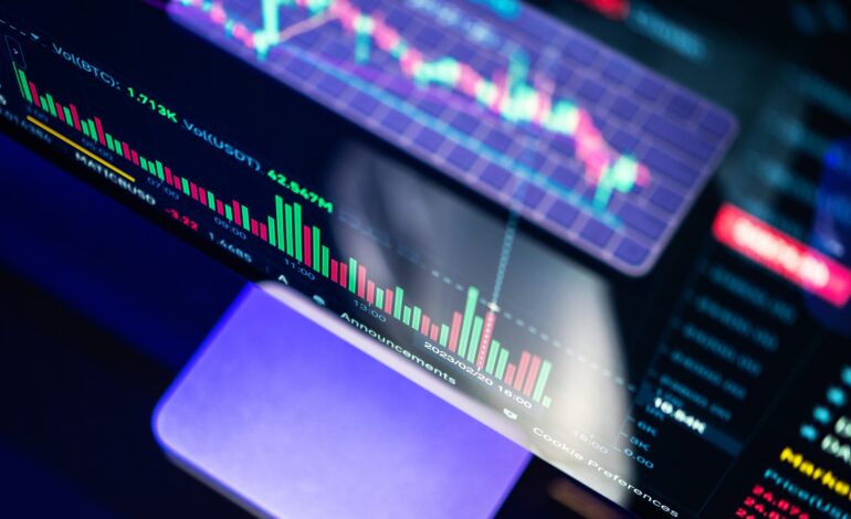 Cryptocurrency Exchange Marketplace Application Displayed on a Screen