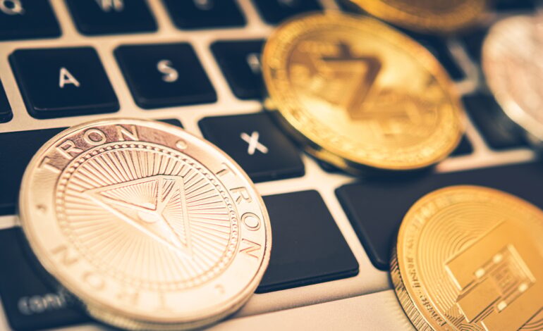 Decentralized Digital Tron Golden Coin