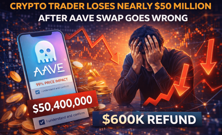 Crypto trader loses nearly $50 million after Aave swap triggers extreme slippage