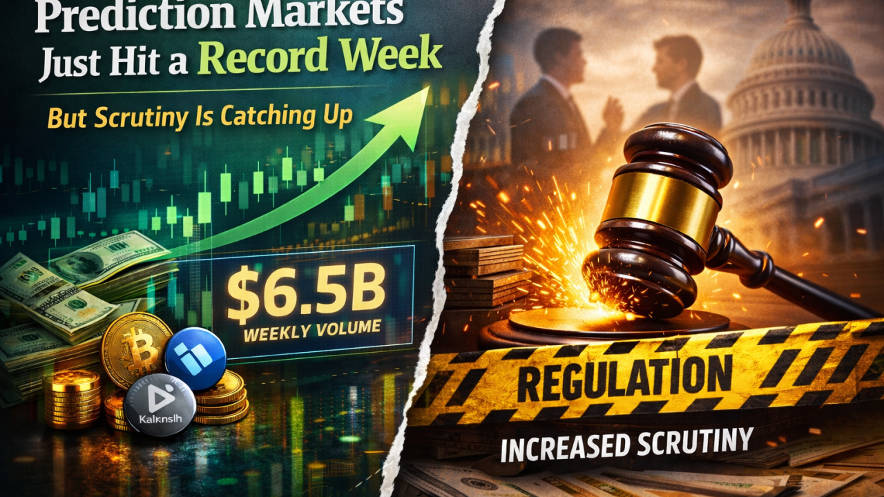 Prediction Markets Cross $6.5B in a Record Week – But Scrutiny Is Catching Up