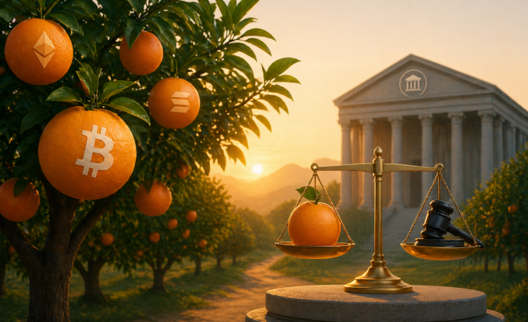 The Orange Grove That Still Rules Crypto: Why Regulation Is Finally Growing Up
