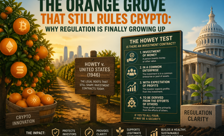 The Orange Grove That Still Rules Crypto: Why Regulation Is Finally Growing Up