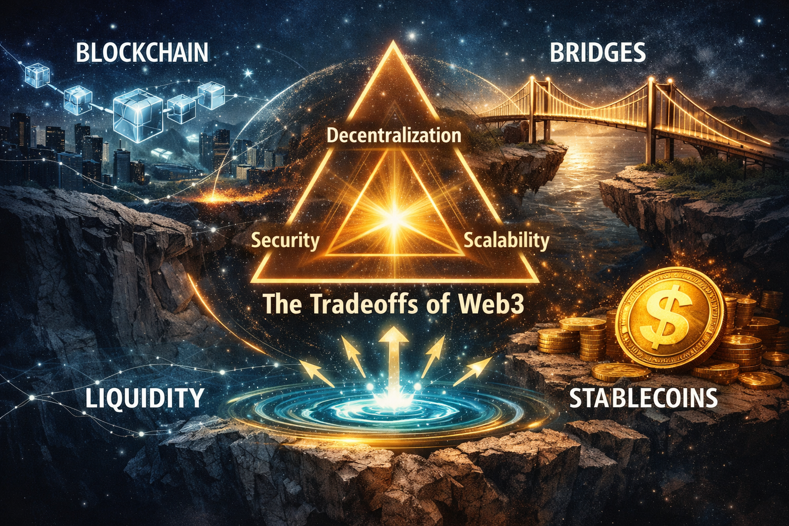 The Hidden Tradeoffs of Web3: Blockchain, Bridges, Stablecoins and Liquidity