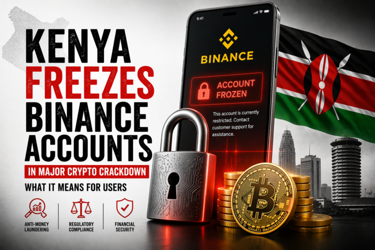 Kenya freezing Binance accounts in crypto crackdown