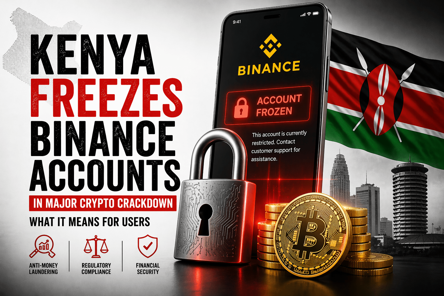 Kenya Freezes Binance Accounts in Major Crypto Crackdown