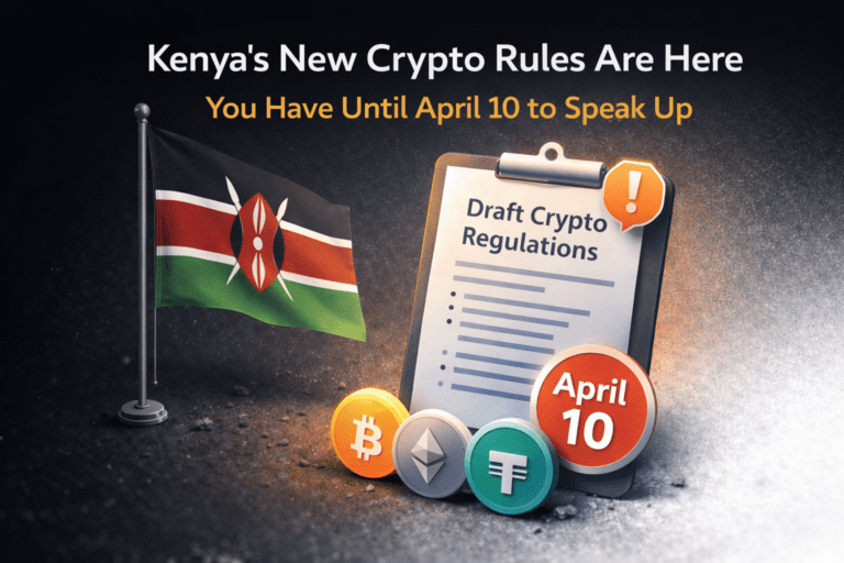 Kenya National Treasury notice on draft VASP regulations 2026 inviting public participation before April 10 deadline