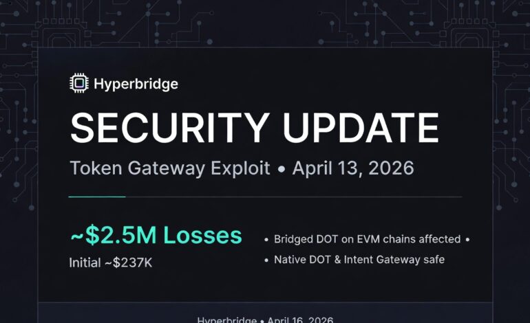 Hyperbridge Updates Exploit Losses to $2.5M as Recovery Efforts Begin