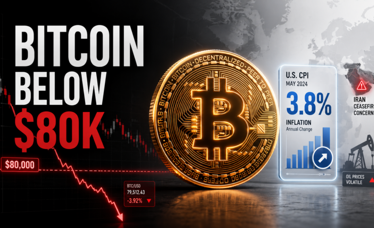 Bitcoin Falls Below $80K as Inflation and Iran Tensions Shake Markets