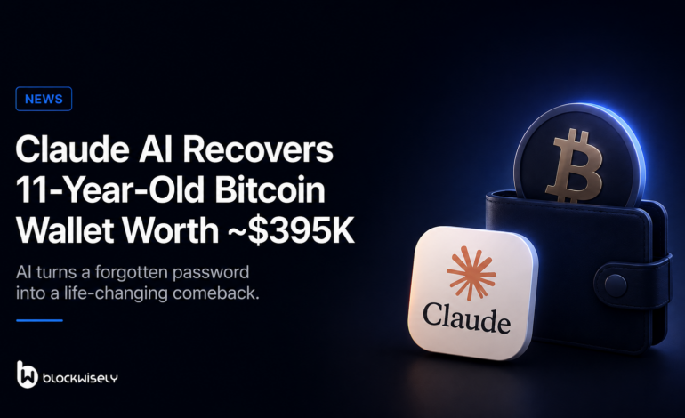 Claude AI Helps Recover 11-Year-Old Bitcoin Wallet Worth Nearly $400K