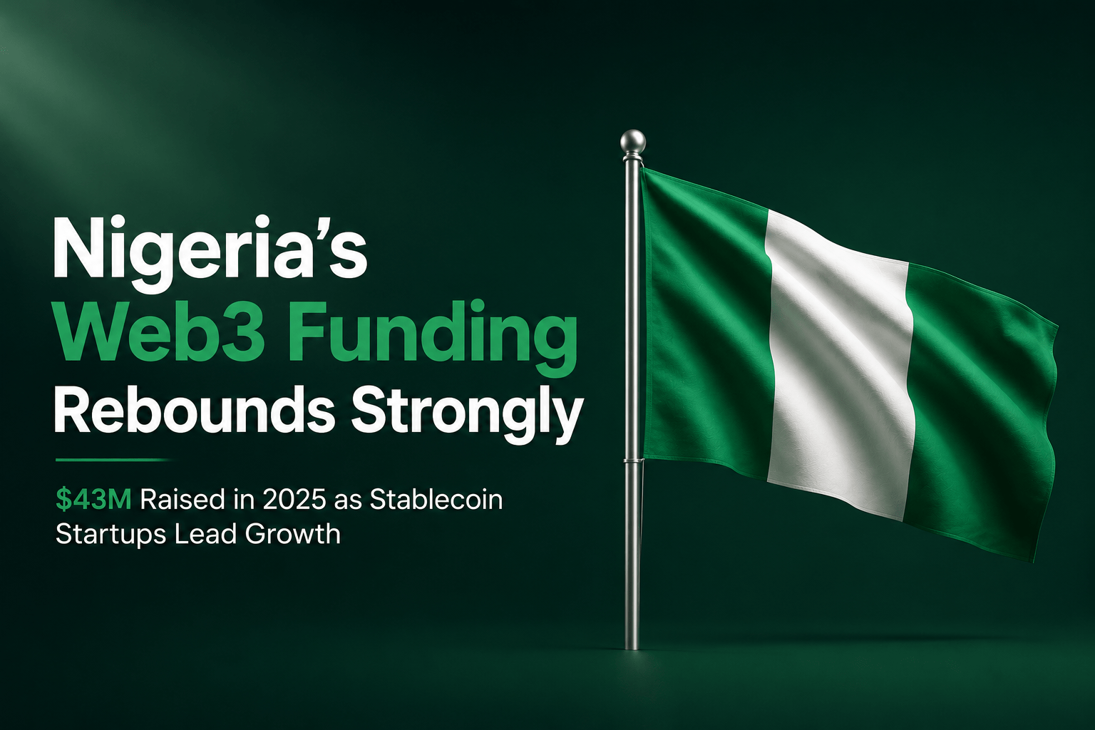 Nigeria’s Web3 Funding Rebounds Strongly With $43 Million Raised in 2025
