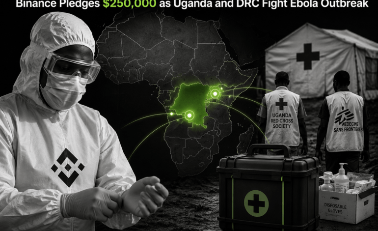 Binance Ebola donation supporting frontline health workers in Uganda and DRC