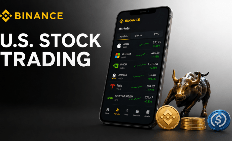 Binance Adds U.S. Stock Trading as Crypto Exchanges Push Into Traditional Finance