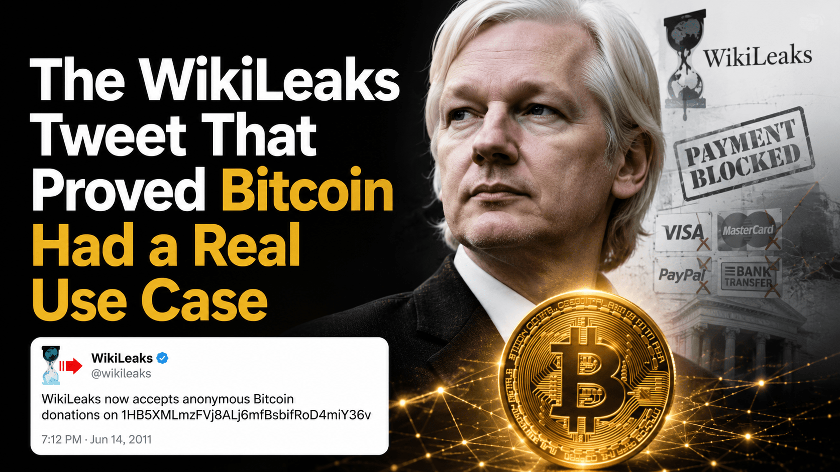 The WikiLeaks Tweet That Proved Bitcoin Had a Real Use Case