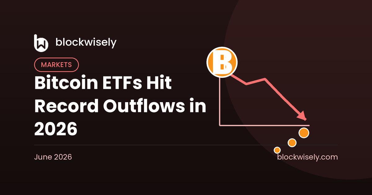 Bitcoin ETF Record Outflows Define Crypto’s Worst Stretch of 2026