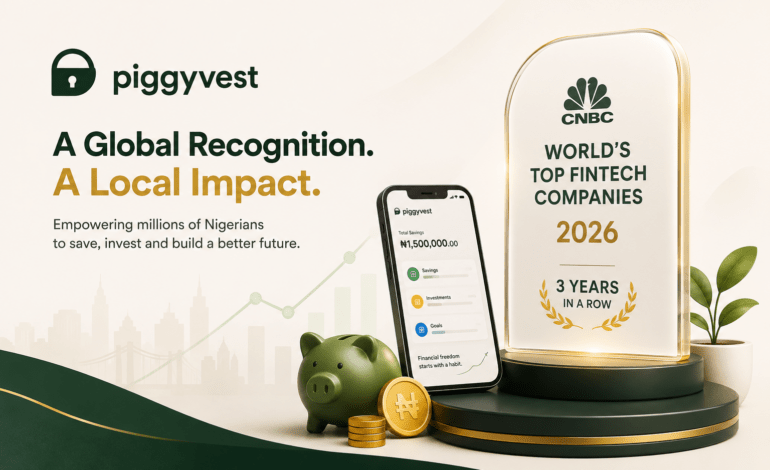 PiggyVest World Top Fintech Companies 2026