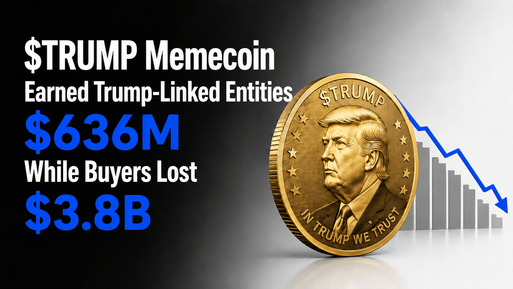 $TRUMP Memecoin Earned Trump-Linked Entities $636M While Buyers Lost $3.8B