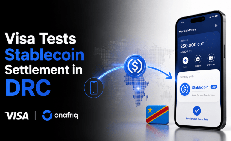 Visa and Onafriq stablecoin settlement connecting mobile money payments in the DRC