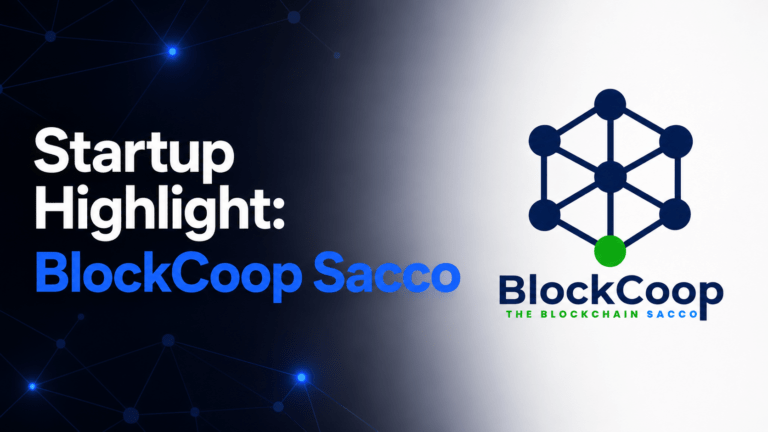BlockCoop SACCO startup highlight featured image with the BlockCoop logo
