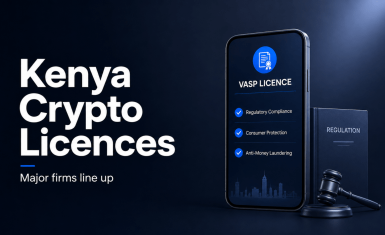 Kenya crypto VASP licensing with a digital licence application and regulation document