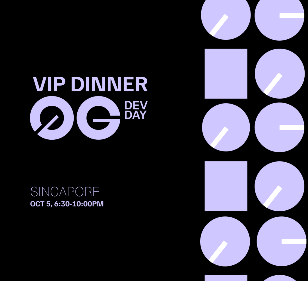 0G Dev Day VIP Reception Dinner