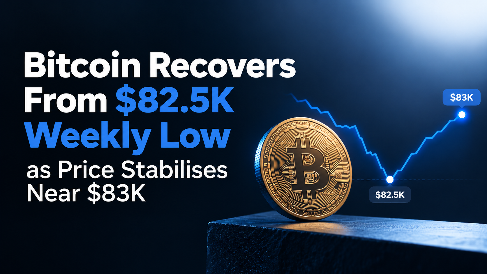Bitcoin Recovers From $82.5K Weekly Low as Price Stabilises Near $83K