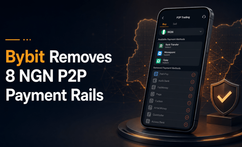Bybit NGN P2P: Eight Payment Rails Removed