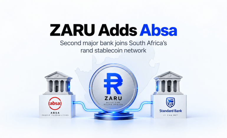 ZARU Adds Absa as Second Major Bank Behind Its Rand Stablecoin Network