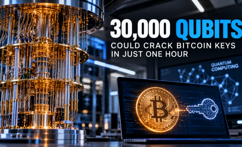 Researchers Say 30,000-Qubit Quantum Computer Could Crack Bitcoin Keys in One Hour